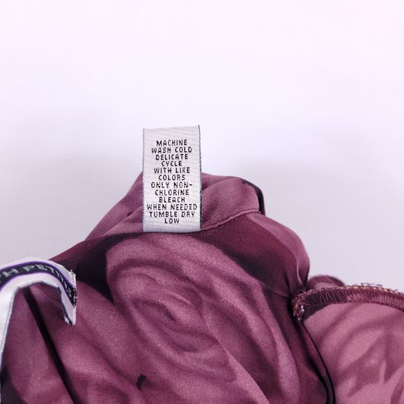 Amanda Smith Petites - Long Sleeve Button-Down Pink Rose Blouse Size PM - Picture 6 of 6